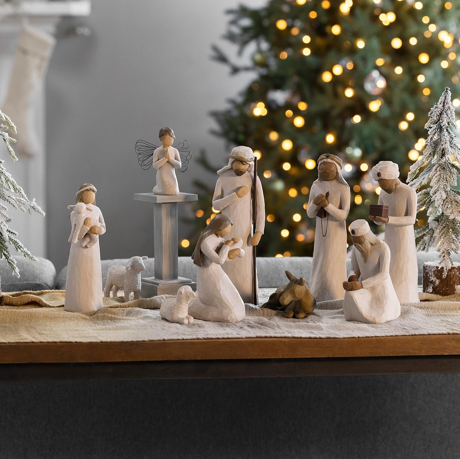 Willow Tree Nativity Starter Figures with The Three Wisemen Plus Angel 11-Piece Set