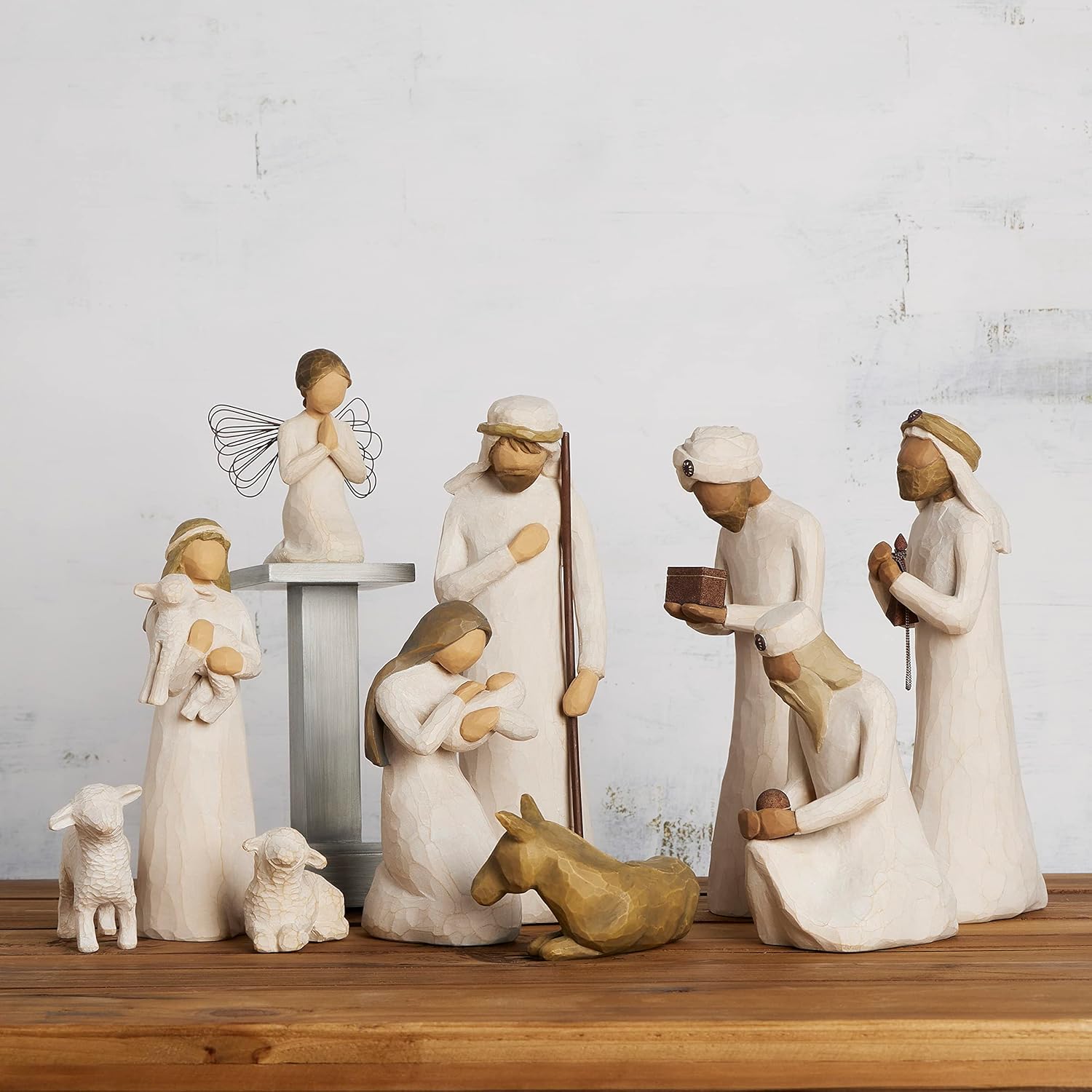 Willow Tree Nativity Starter Figures with The Three Wisemen Plus Angel 11-Piece Set