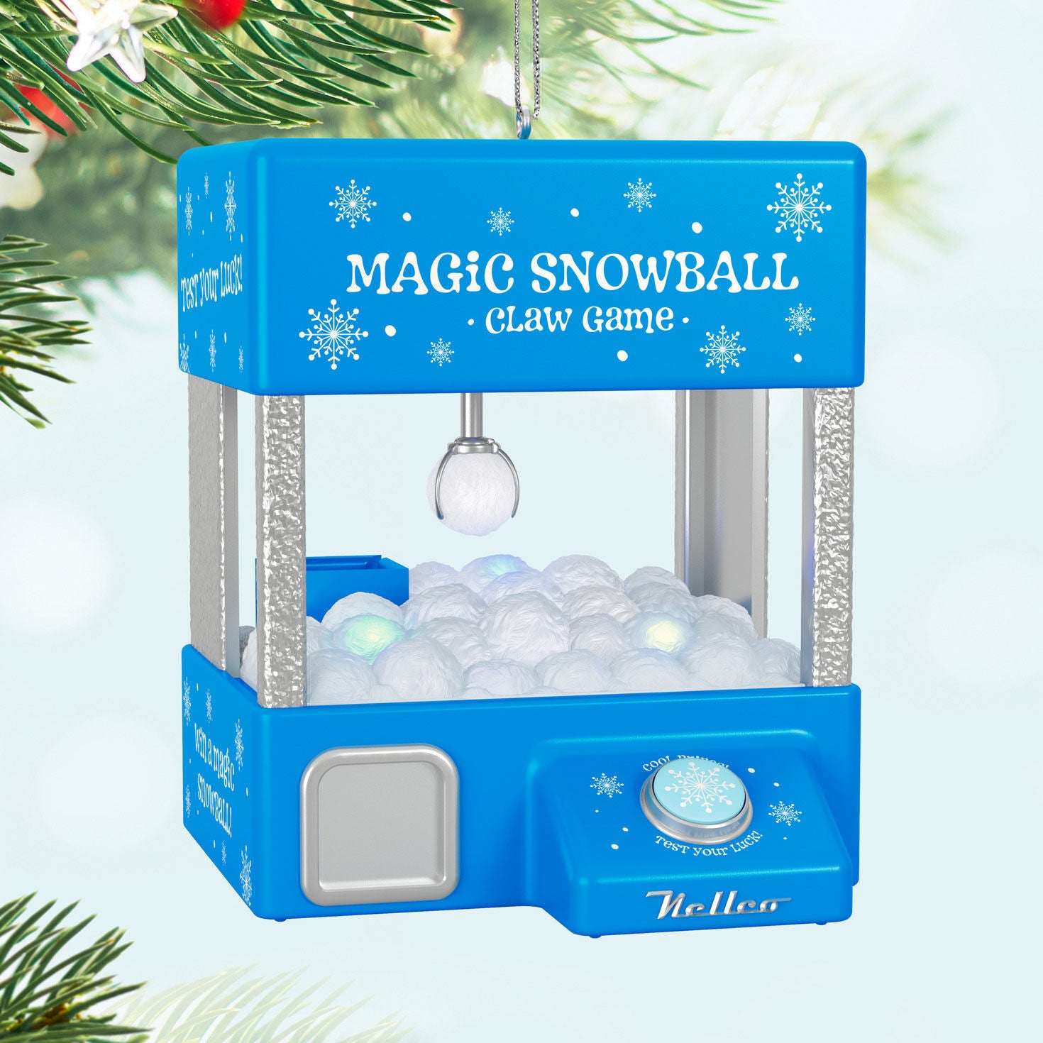 Magic Snowball Claw Game Musical Ornament With Light and Motion