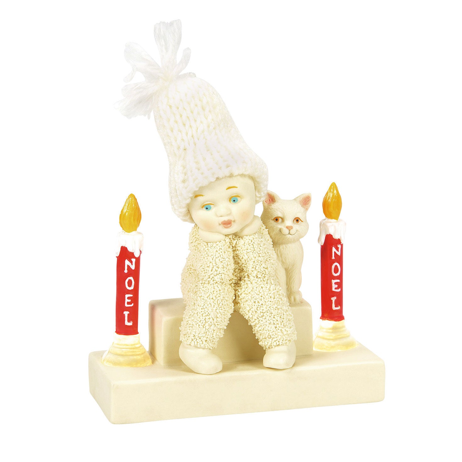 Christmas Jubilee Snowbabies Light 'Em Up, Candles Figurine, 4.1"