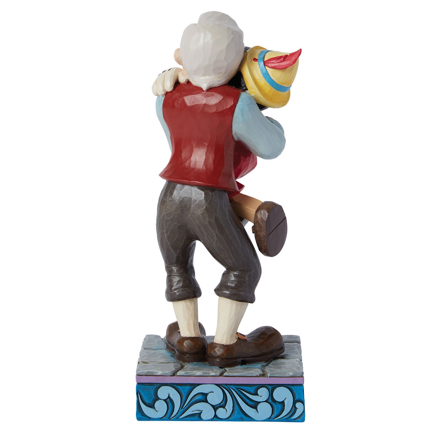 Disney Traditions by Jim Shore Geppetto and Pinocchio Hugging Figurine, 7"