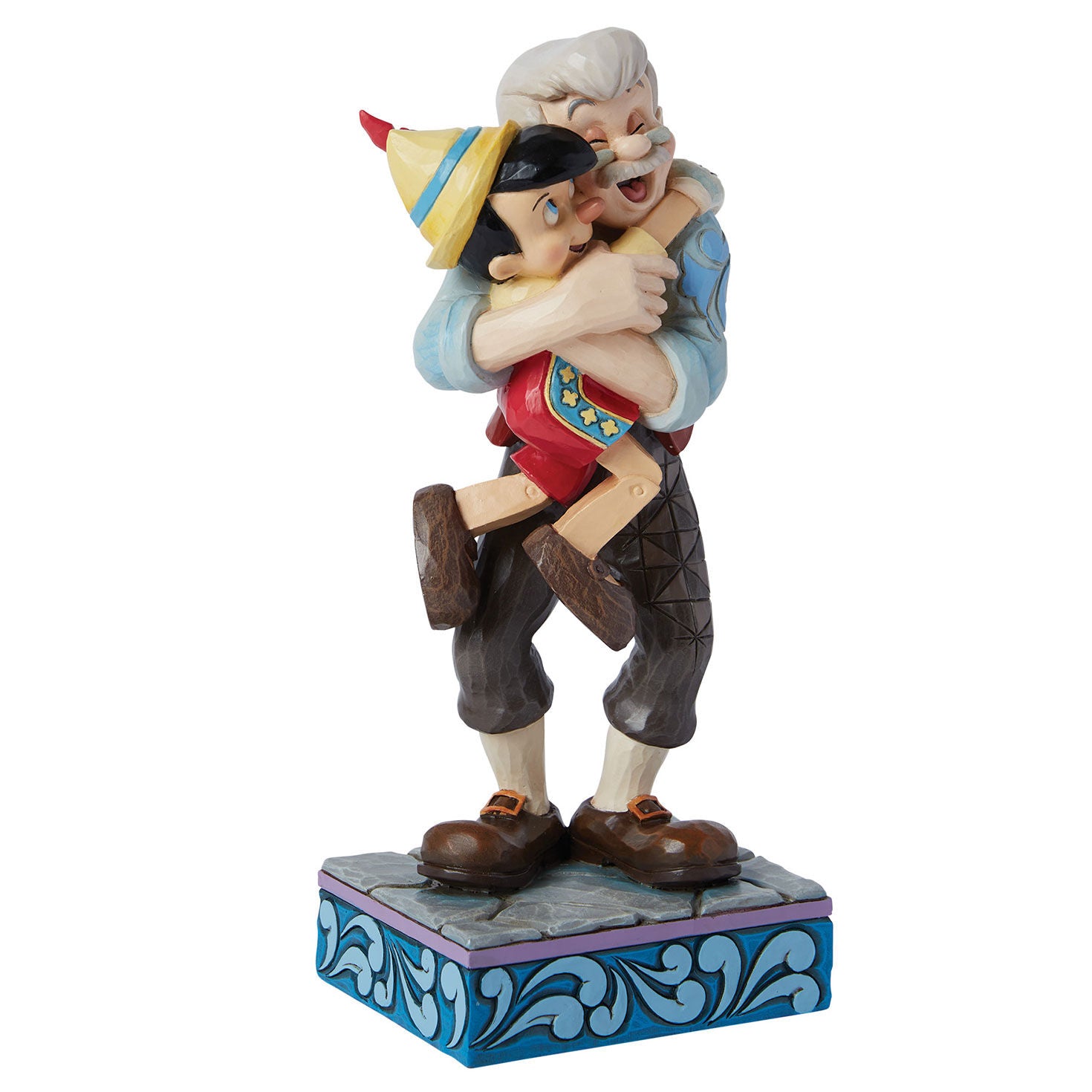 Disney Traditions by Jim Shore Geppetto and Pinocchio Hugging Figurine, 7"