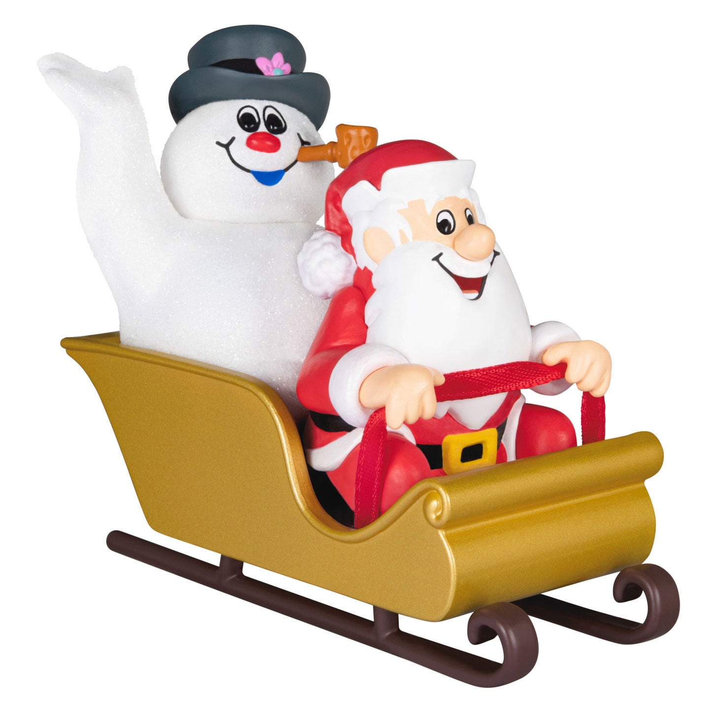 Frosty the Snowman Frosty and Santa Ornament