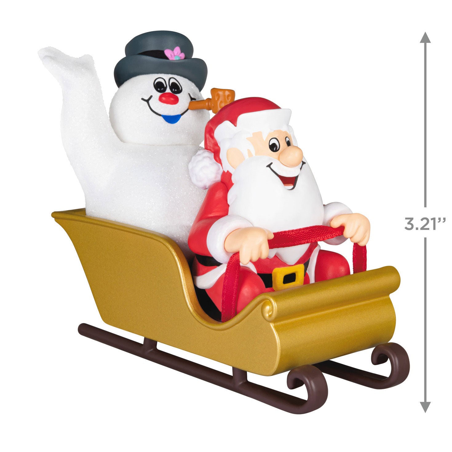 Frosty the Snowman Frosty and Santa Ornament