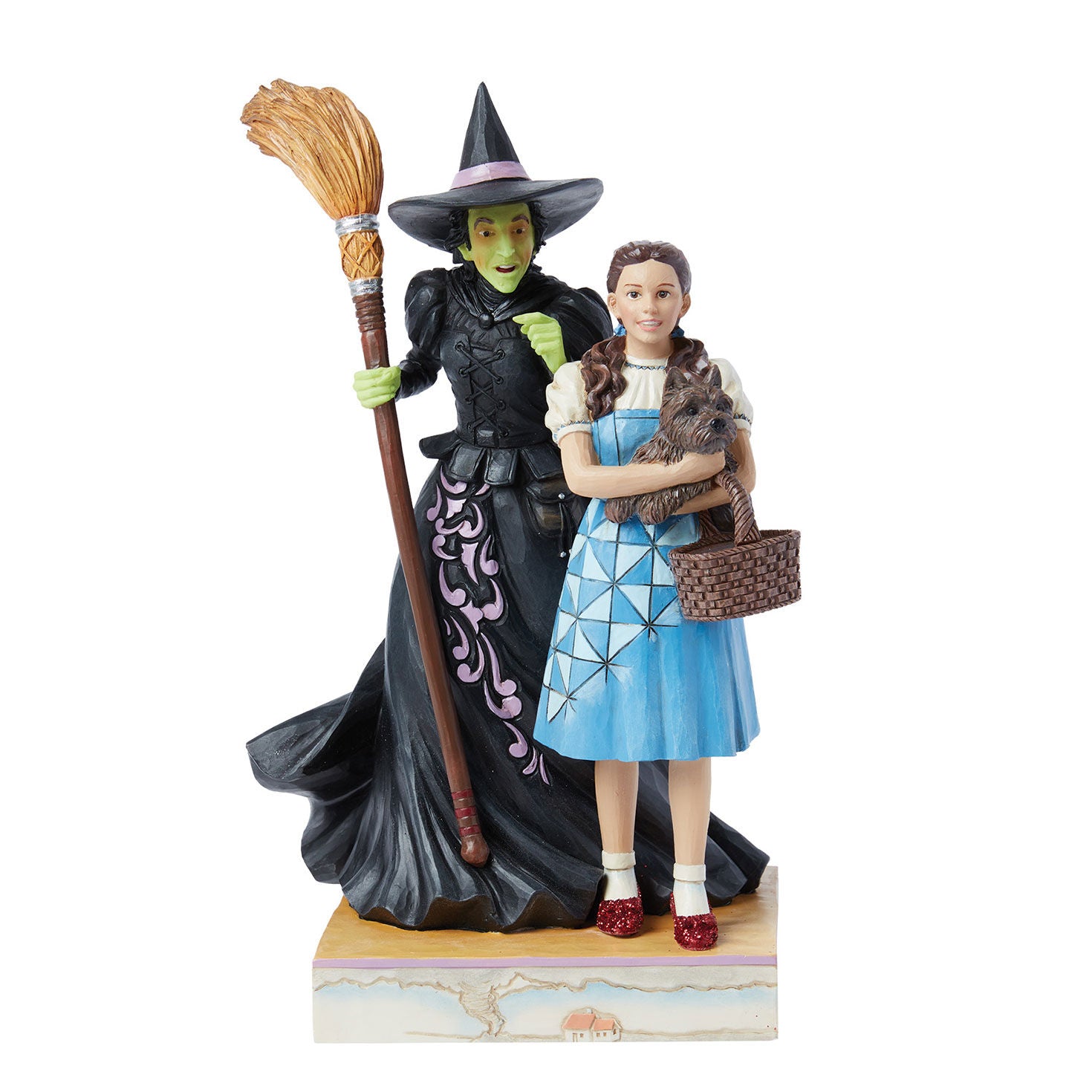 Jim Shore The Wizard of Oz Dorothy and the Wicked Witch Figurine, 8.5"