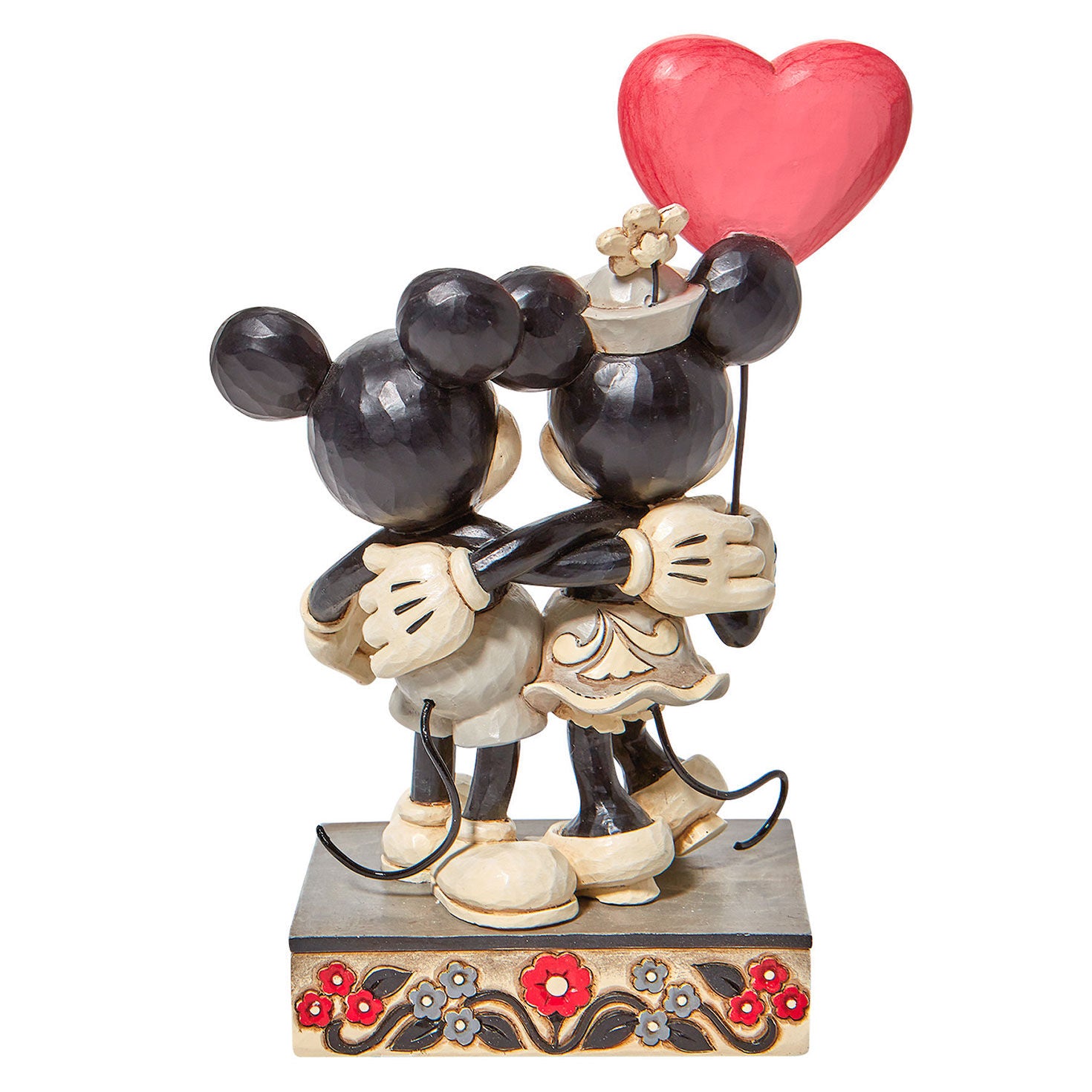 Jim Shore Disney Mickey and Minnie Heart Figurine, 7.25"