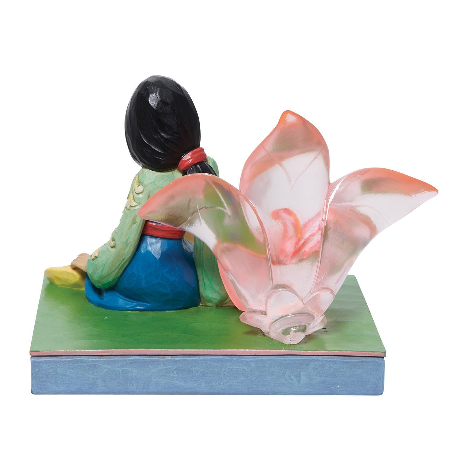 Jim Shore Disney Mulan and Cherry Blossom Figurine, 4.75"