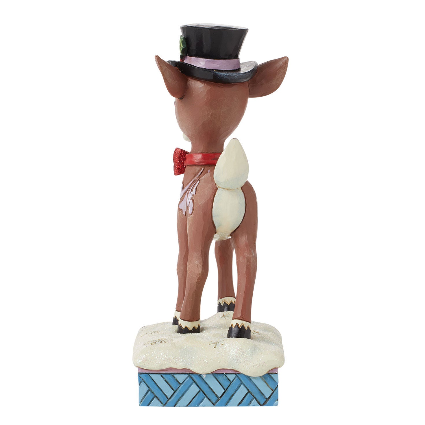 Jim Shore Rudolph in Top Hat and Bow Tie Figurine, 7.2"