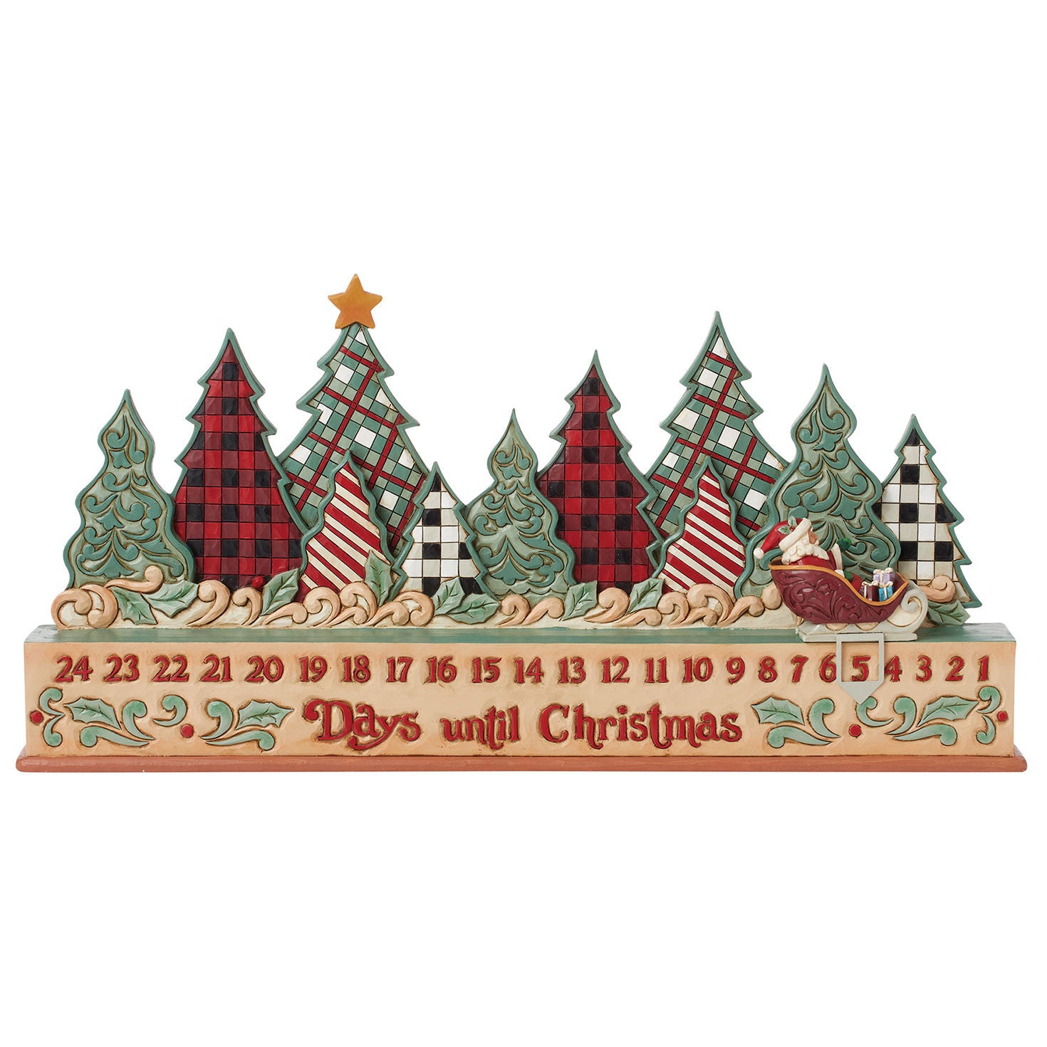 Jim Shore Highland Glen Sculpted Countdown to Christmas Calendar