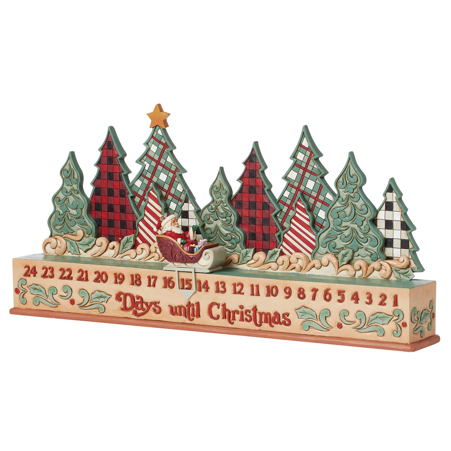 Jim Shore Highland Glen Sculpted Countdown to Christmas Calendar