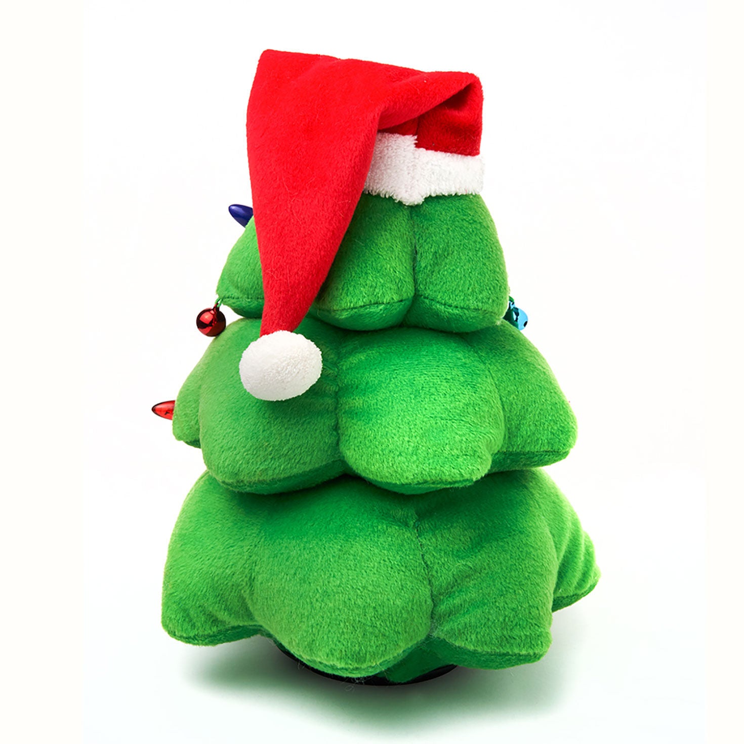 Cuddle Barn Rockin' Reggie Light-Up Musical Christmas Tree Plush With Motion, 11"