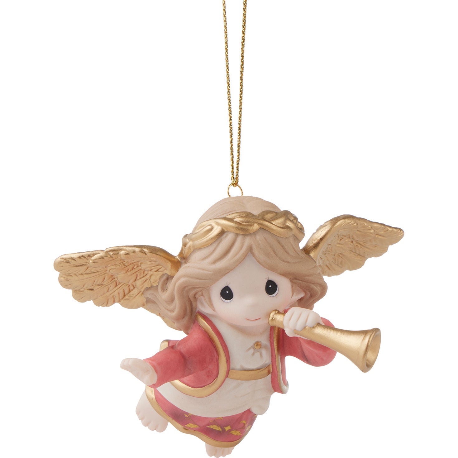 Precious Moments Bringing Good News of Great Joy Annual Angel Ornament, 3.2"