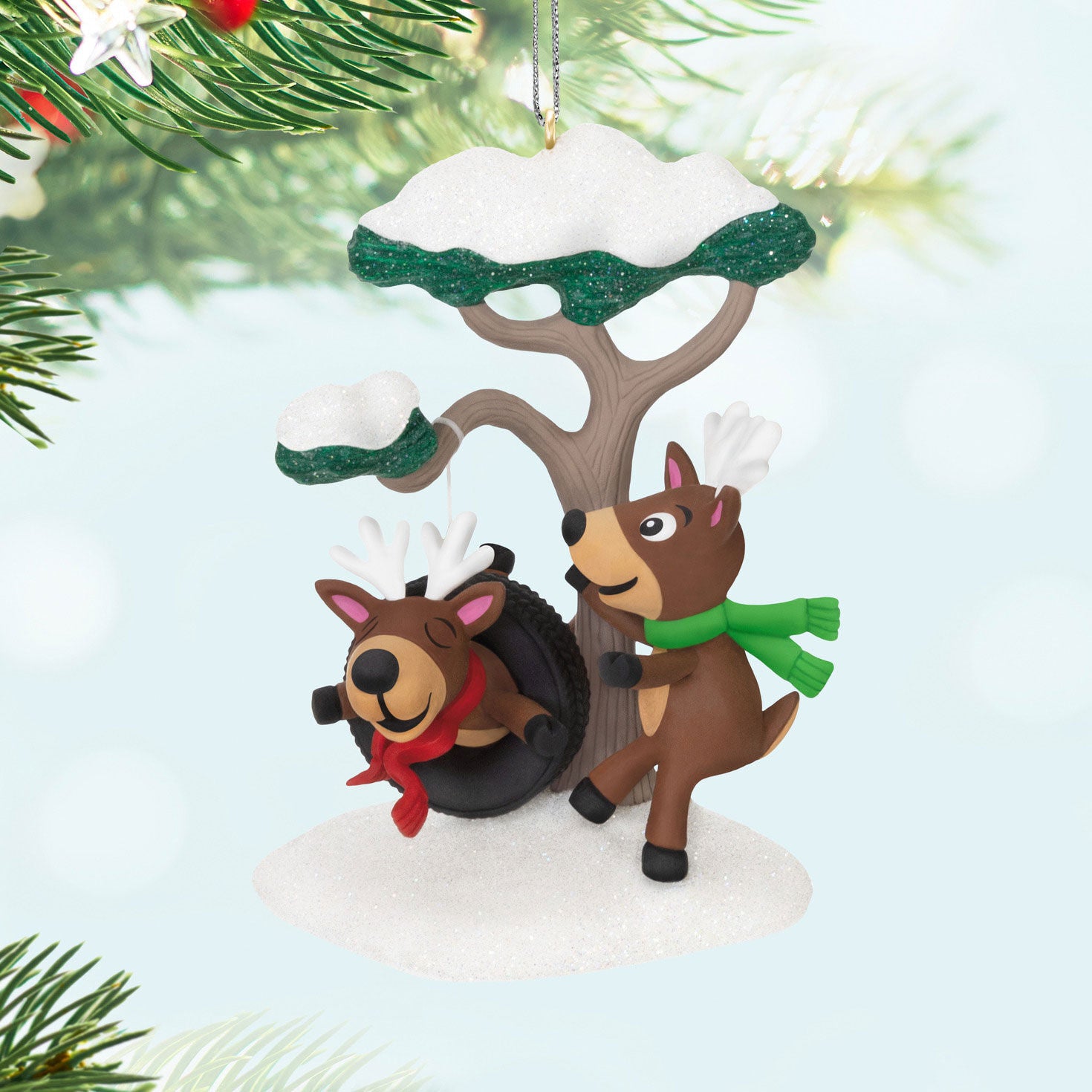 Reindeer Antics Ornament