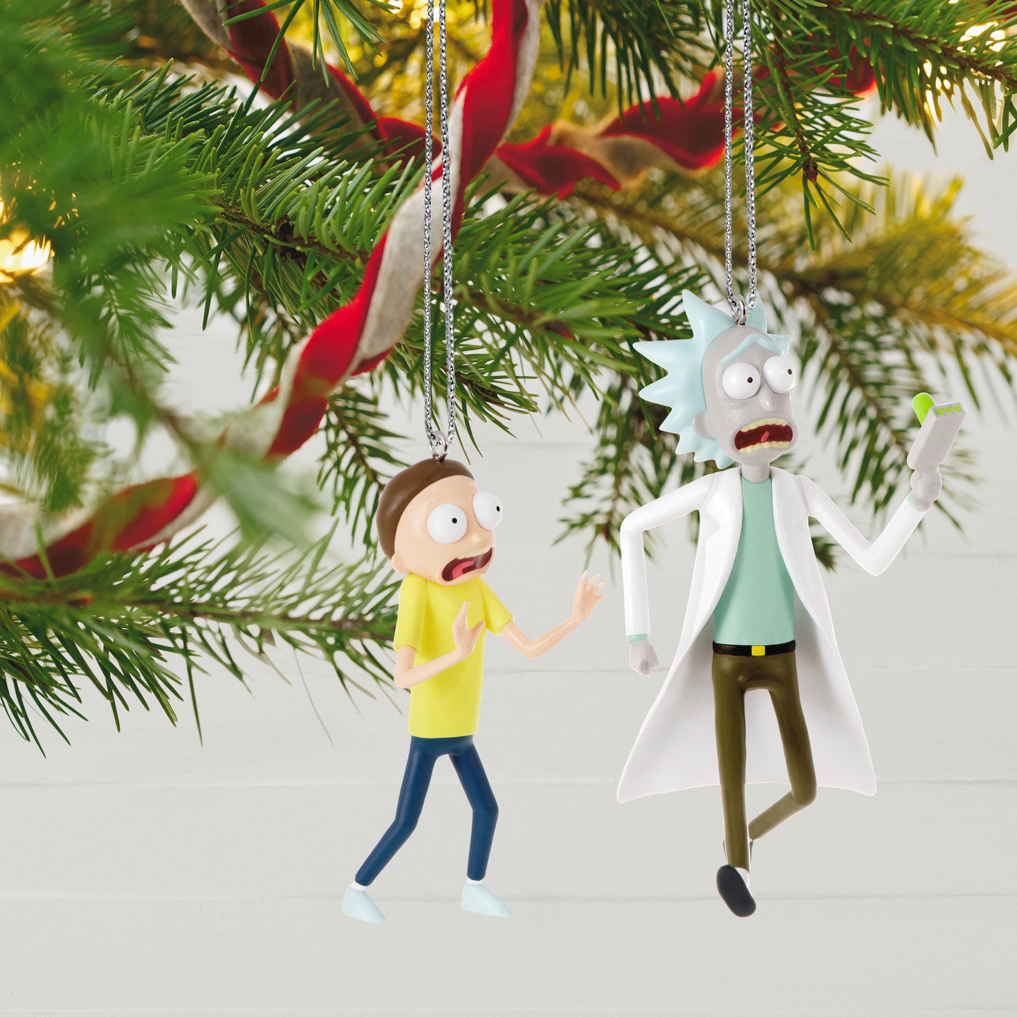 Rick and Morty Just Don't Think About It  Morty! Ornaments  Set of 2