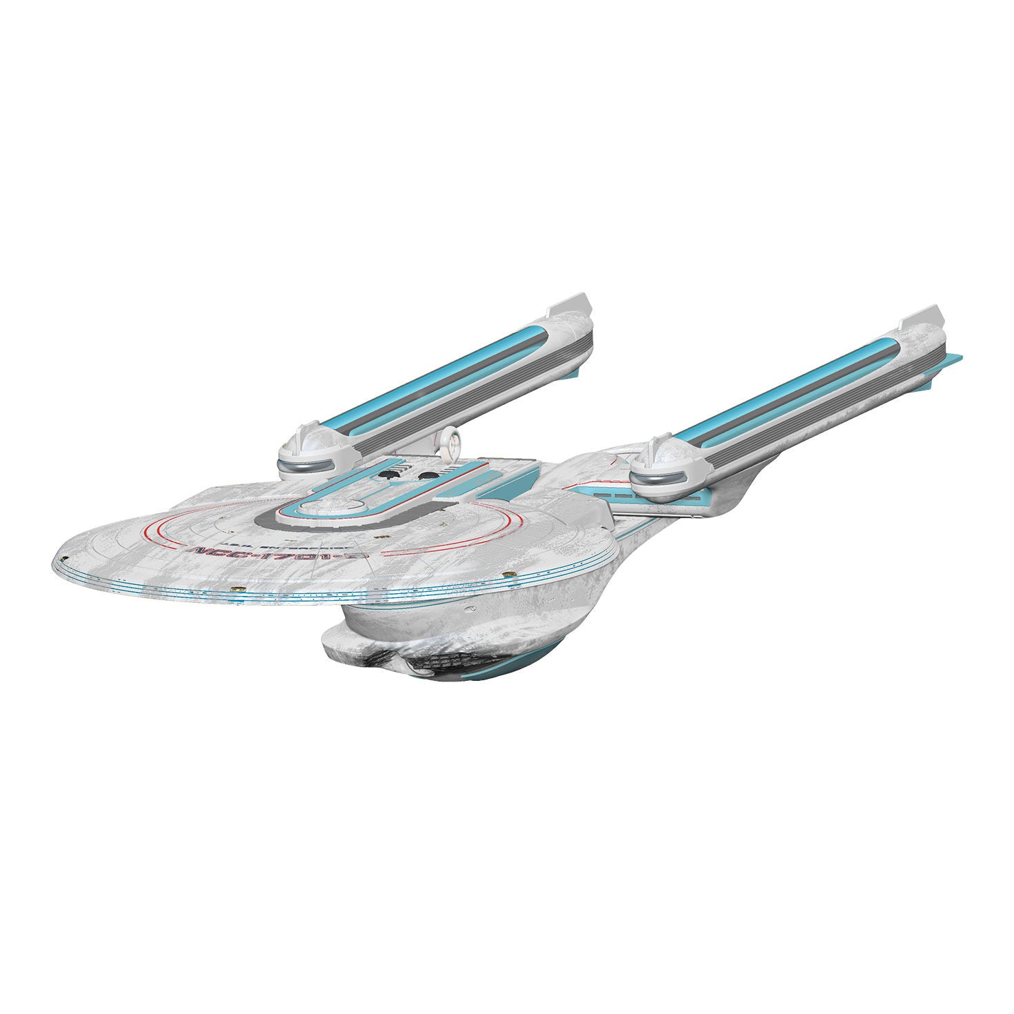 Star Trek Generations U.S.S. Enterprise NCC-1701-B (Nexus Damage) Ornament With Light