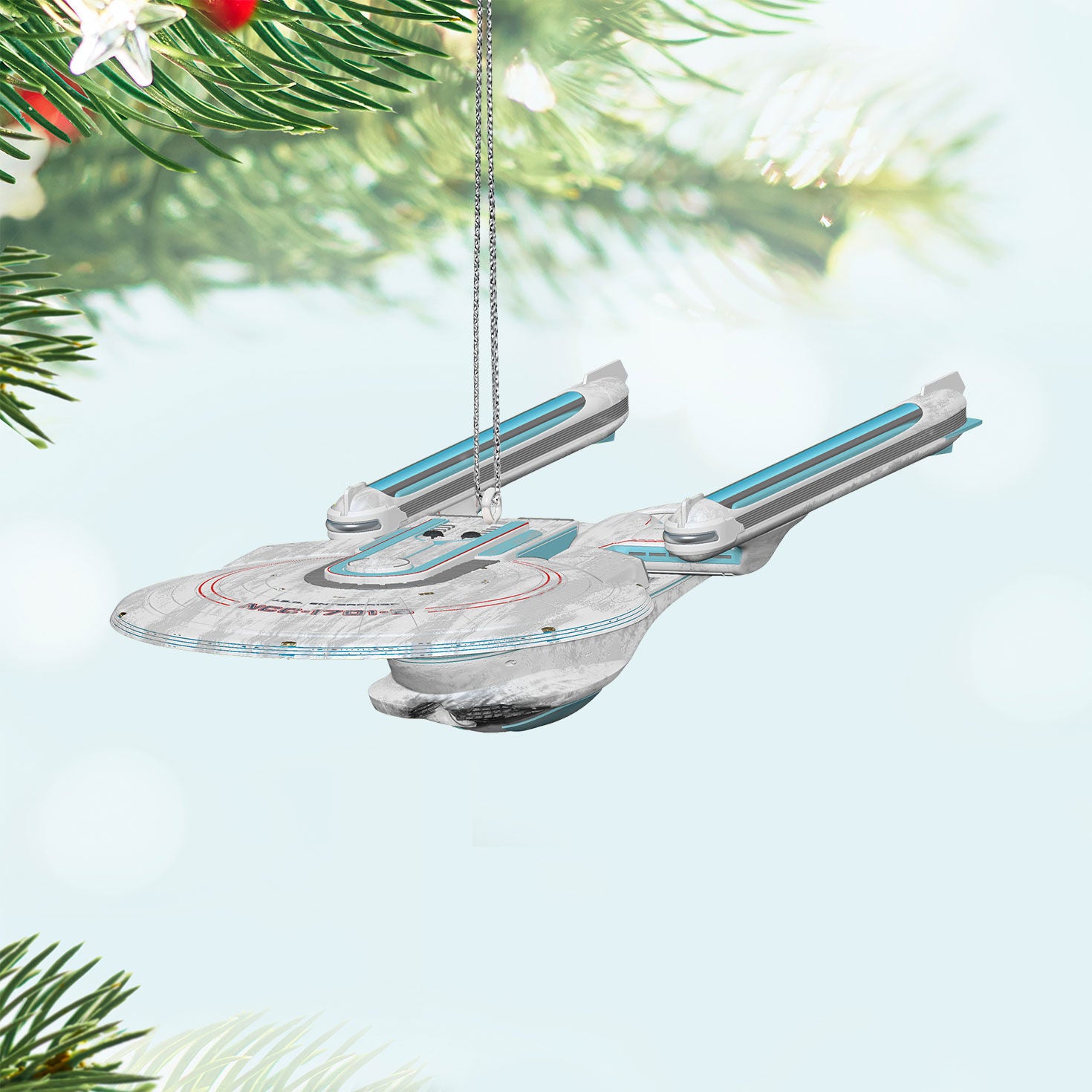 Star Trek Generations U.S.S. Enterprise NCC-1701-B (Nexus Damage) Ornament With Light