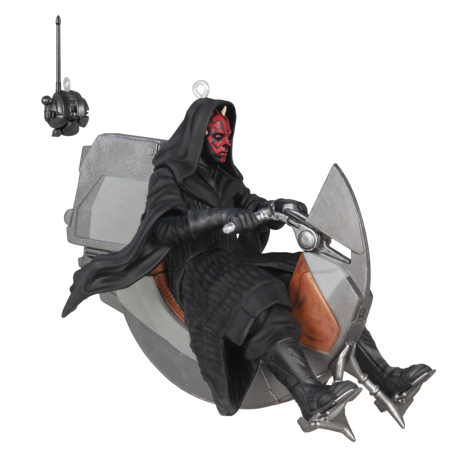 Star Wars: The Phantom Menace 25th Anniversary Darth Maul and Sith Probe Droid Ornaments  Set of 2