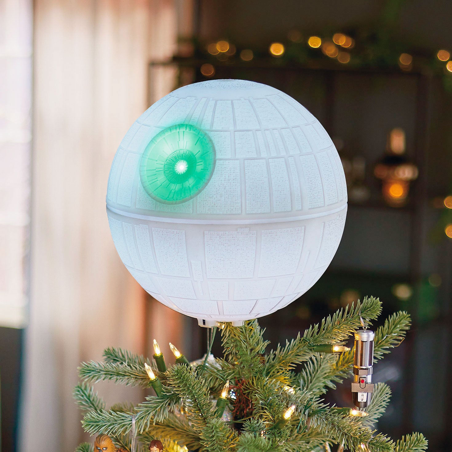 Star Wars: A New Hope Collection Death Star Musical Tree Topper With Light