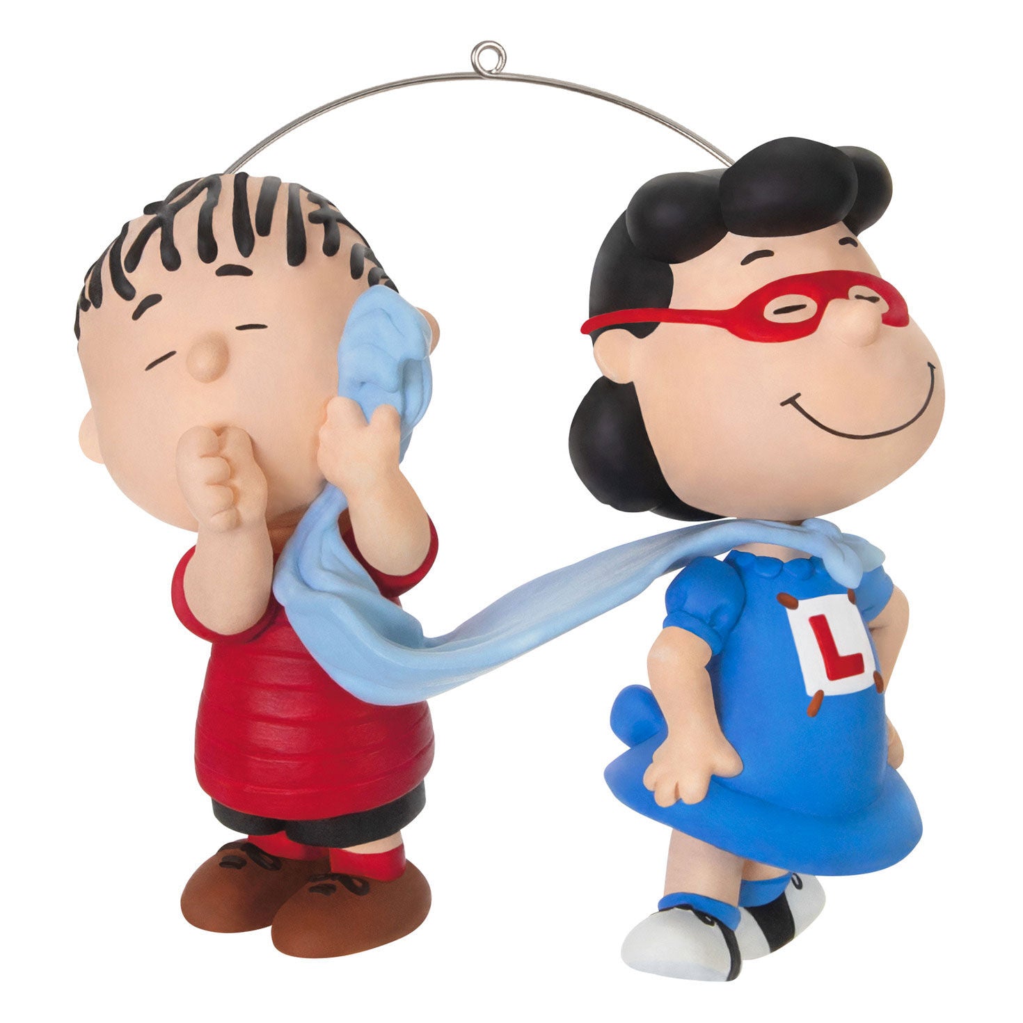 The Peanuts Gang Super Lucy and Linus Ornament