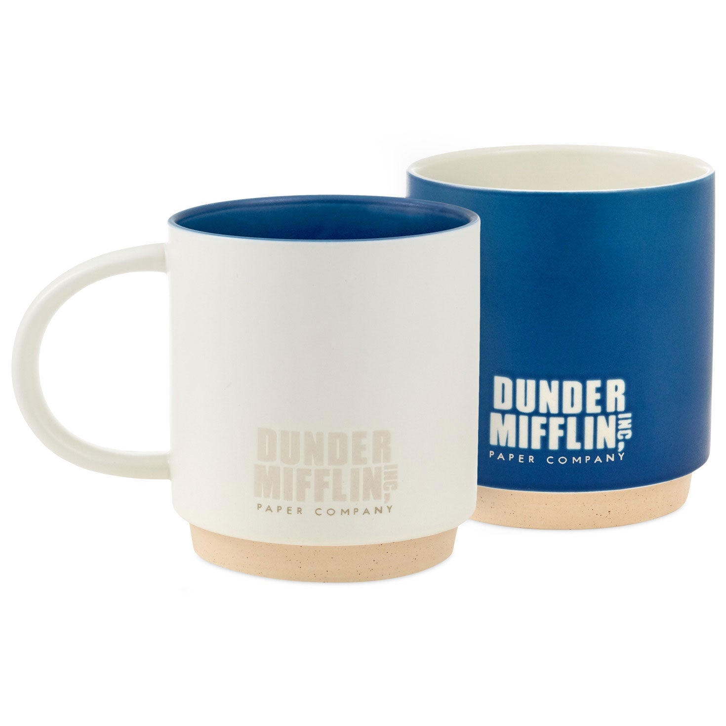 The Office Blue and White Stacking Mugs, Set of 2