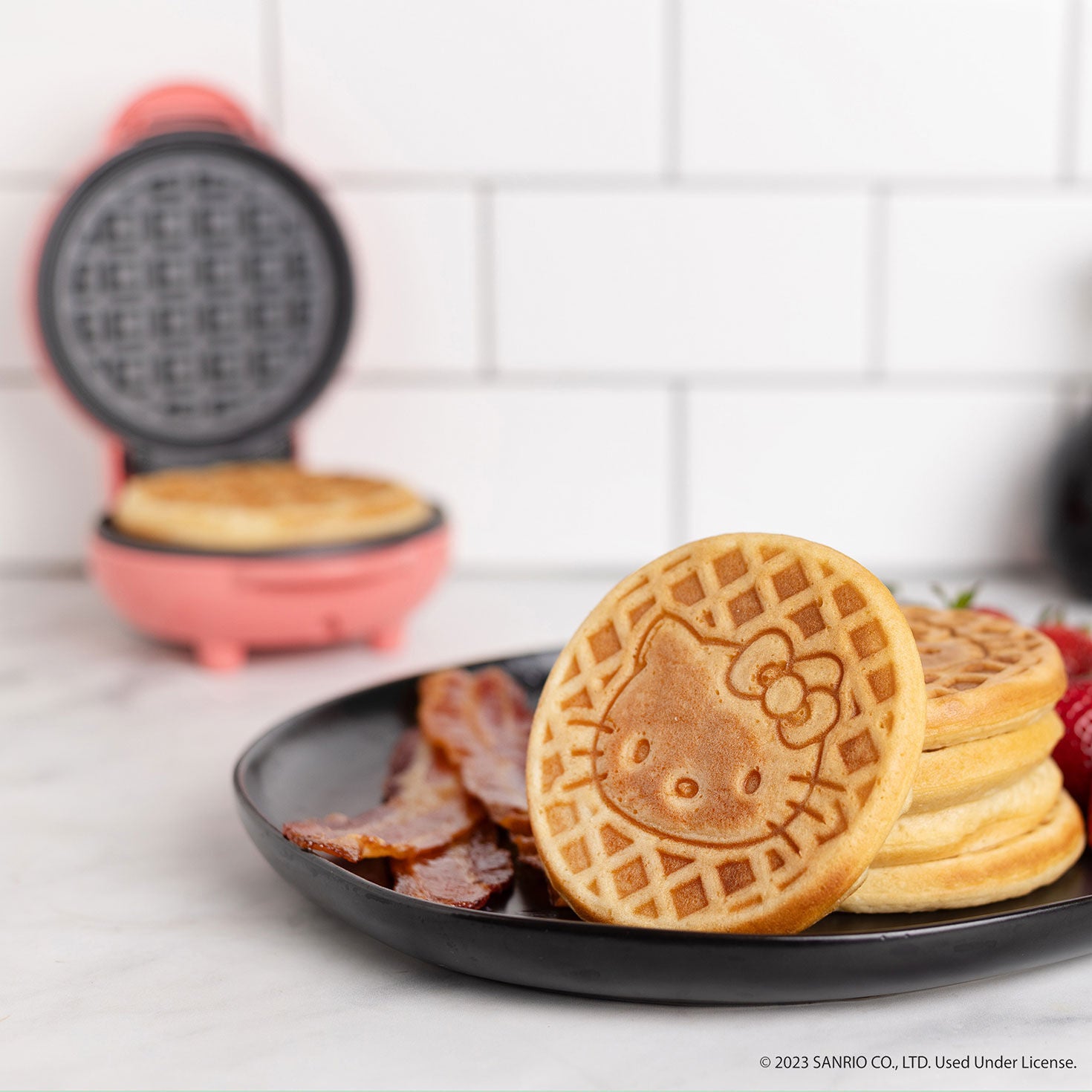 Uncanny Brands Hello Kitty Mini Waffle Maker