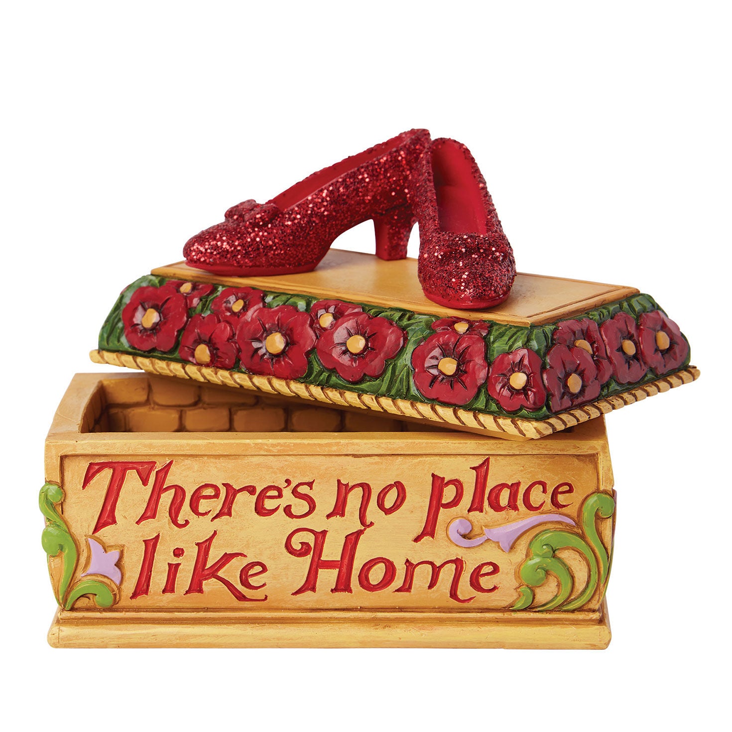 Jim Shore The Wizard of Oz Ruby Slippers Trinket Box, 3.5"