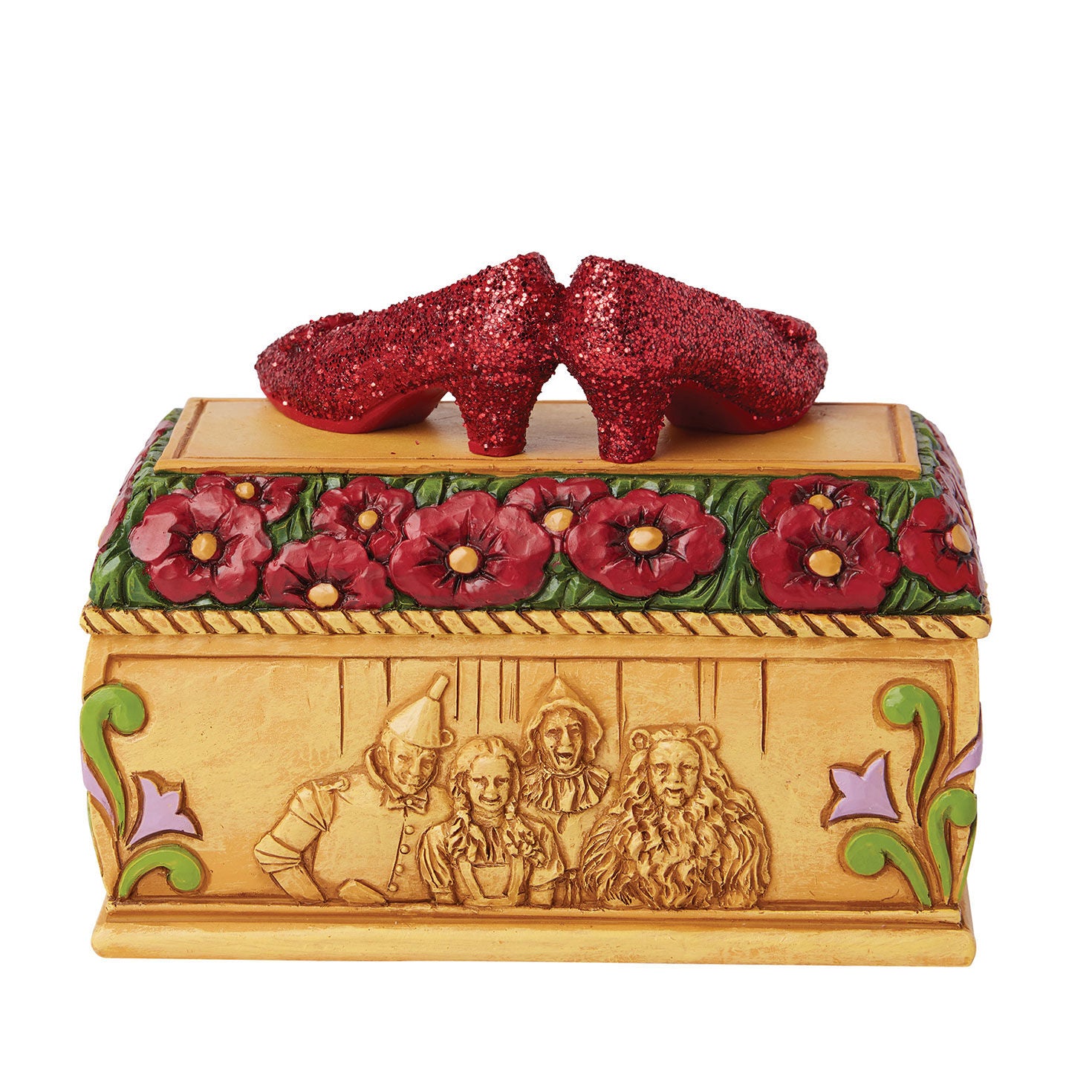 Jim Shore The Wizard of Oz Ruby Slippers Trinket Box, 3.5"