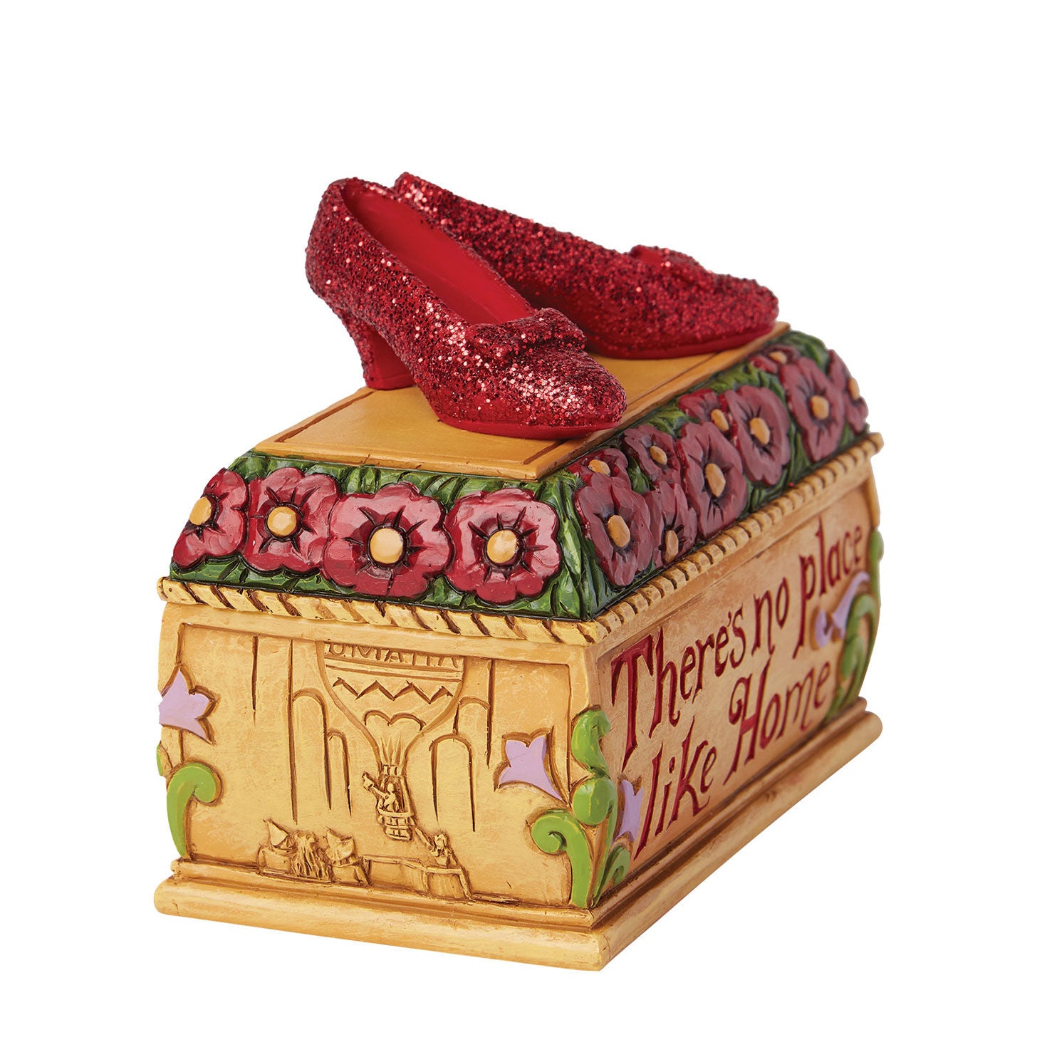 Jim Shore The Wizard of Oz Ruby Slippers Trinket Box, 3.5"